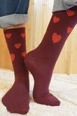 Heart & Sole Socks Burgundy